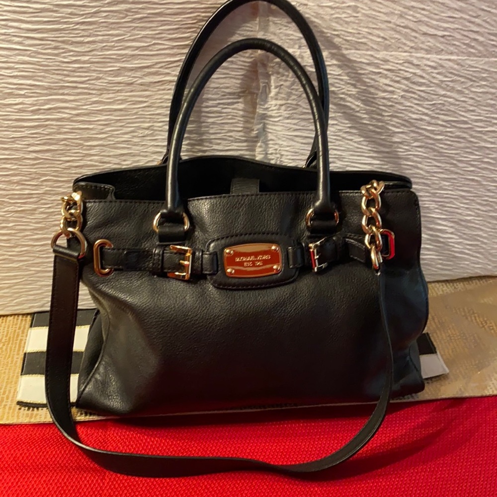 Michael Kors large leather shoulder bag